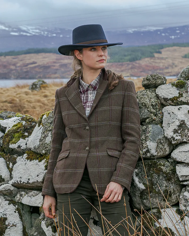 Hoggs Of Fife Musselburgh Tweed Hacking Jacket in  Bracken-3